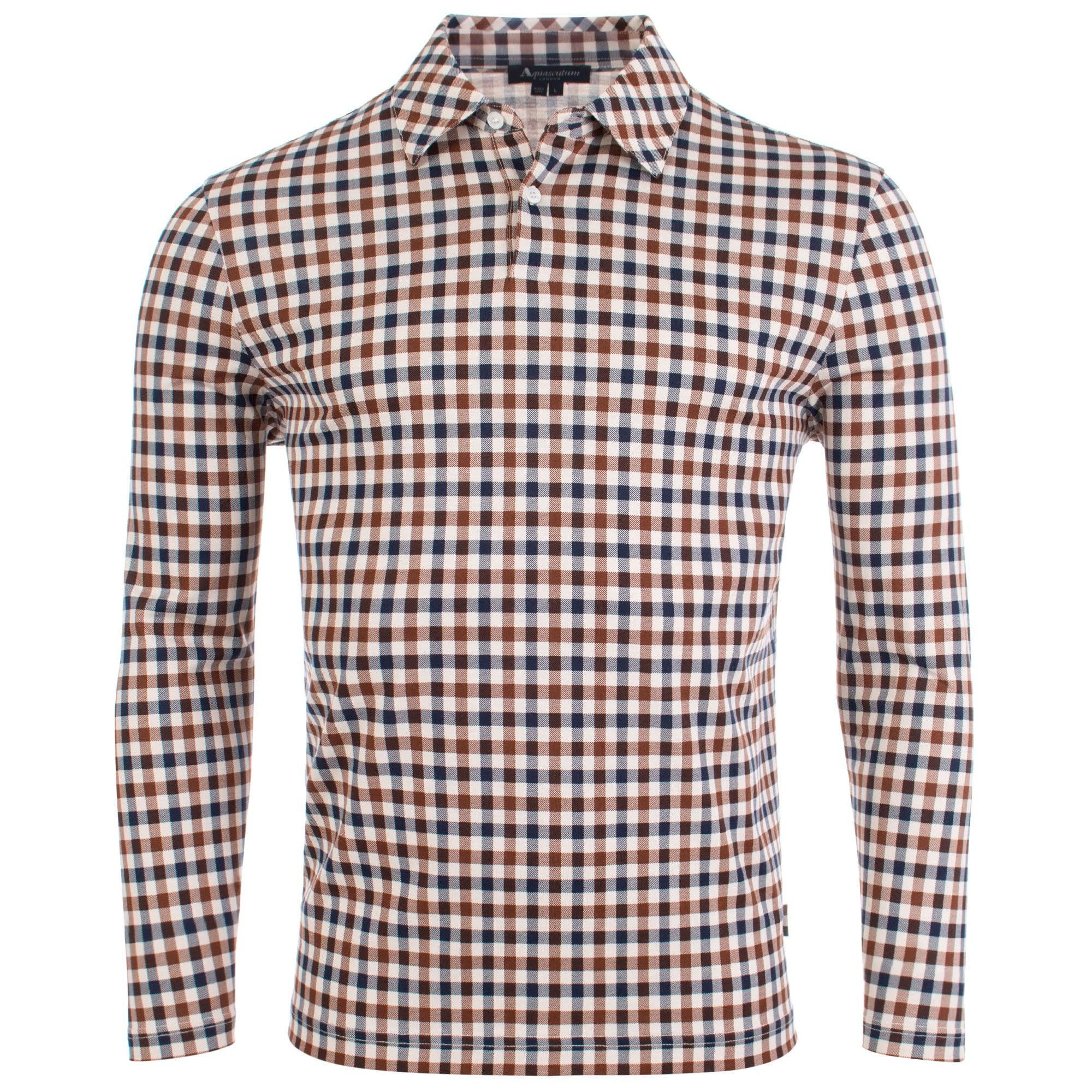 aquascutum long sleeve polo