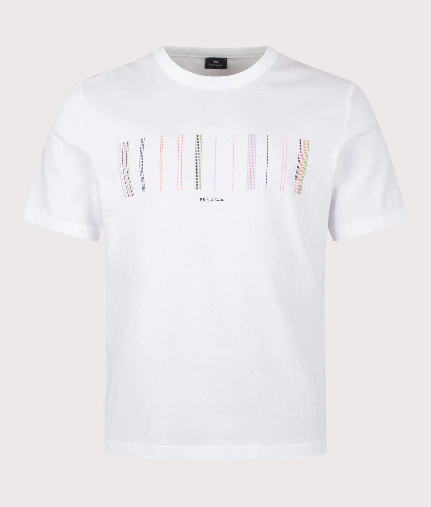 Paul Smith Relaxed Fit Stripe T-Shirt in White for Men Lyst UK - Main Image