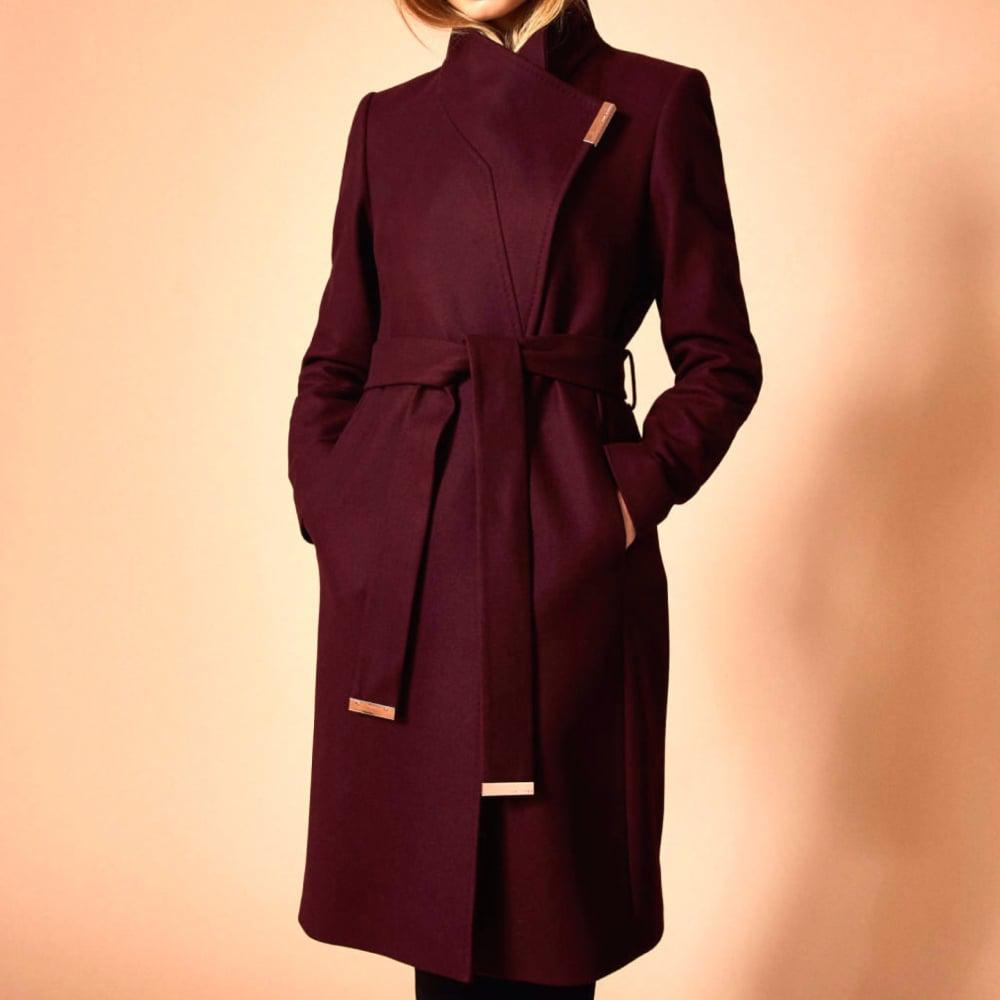 ted baker maroon coat