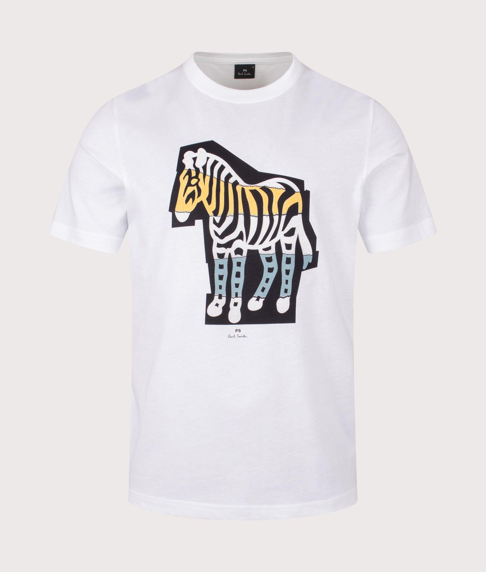 Paul Smith Cut Out Zebra T-Shirt in White for Men Lyst UK