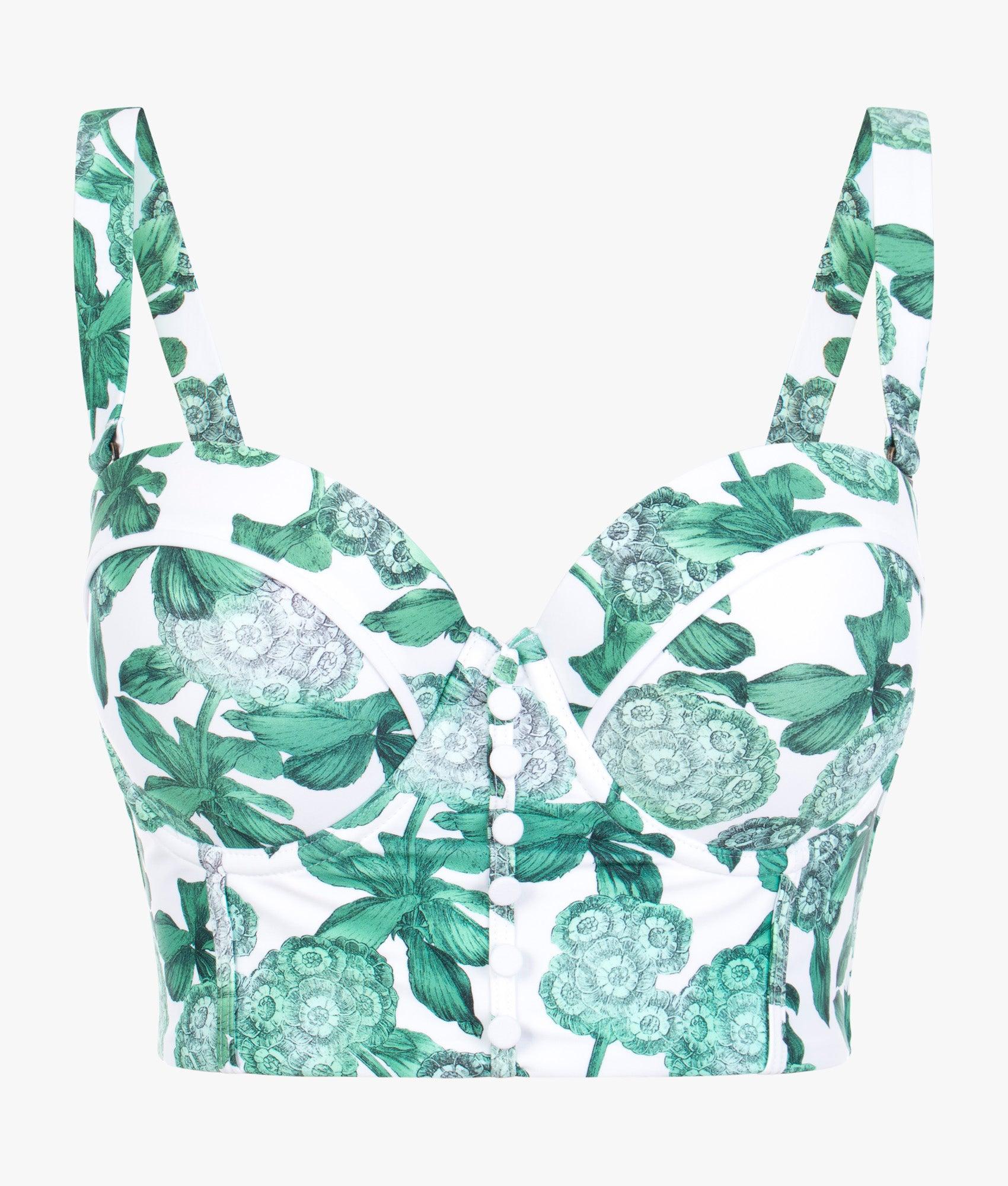 Ted Baker Nayome Cupped Long Line Bikini Top in Blue Lyst UK