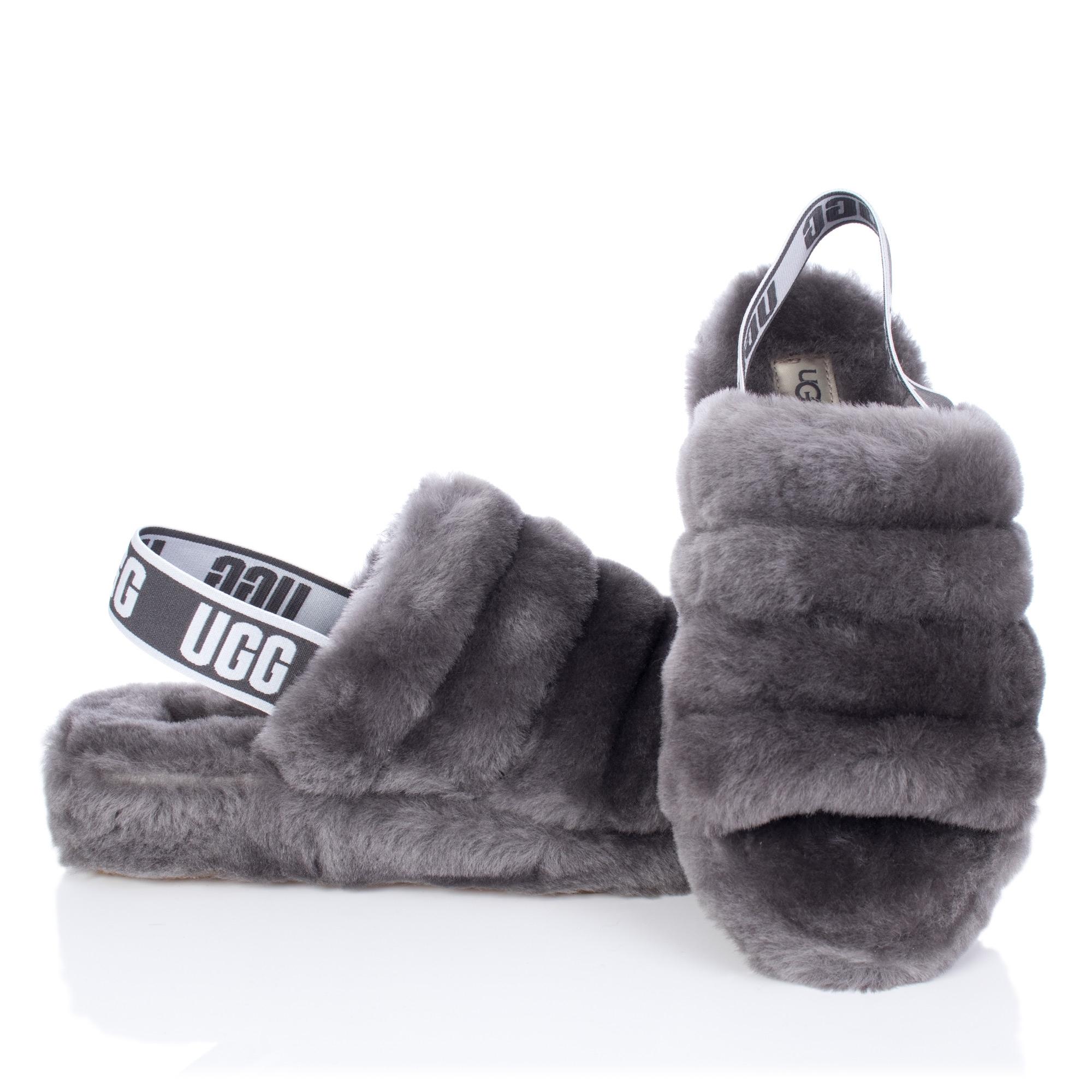 ugg slides grey