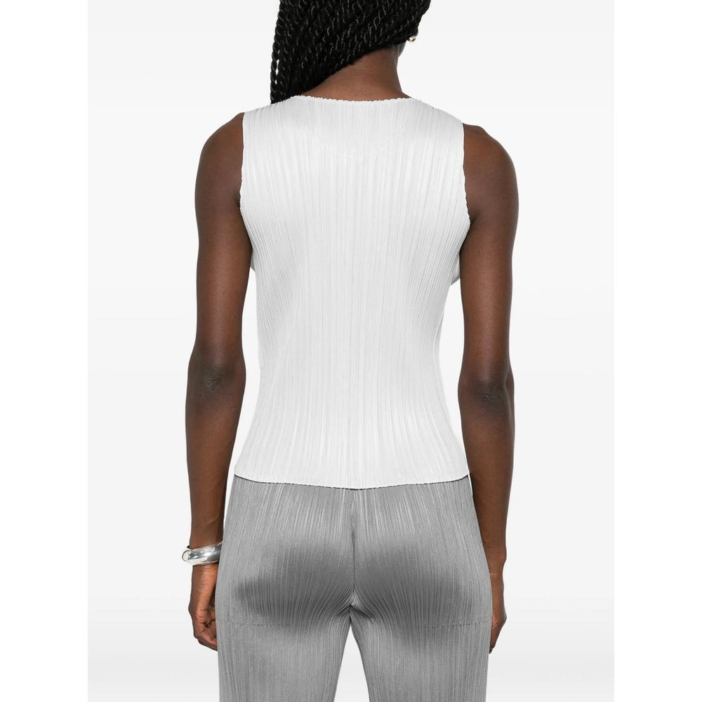 White Pleats Please Issey Miyake Tops for Women | Lyst
