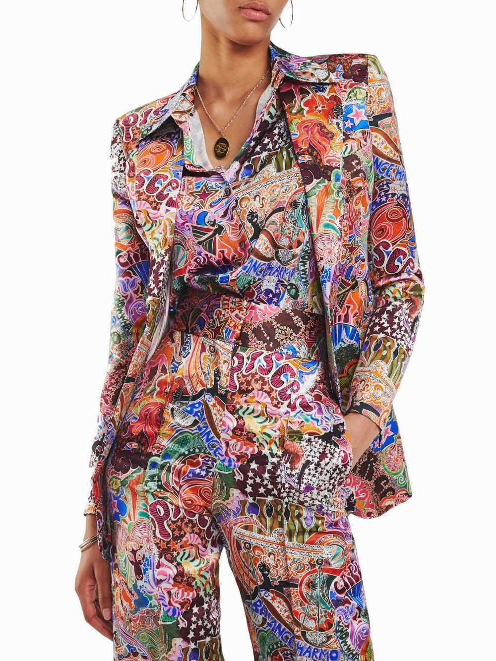 Tommy Hilfiger Tommy X Zendaya Zodiac Print Blazer in Brown | Lyst