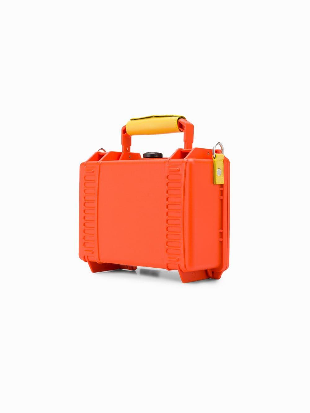 Heron Preston Orange Tool Tote Bag In Synthetic Fiber With Logo