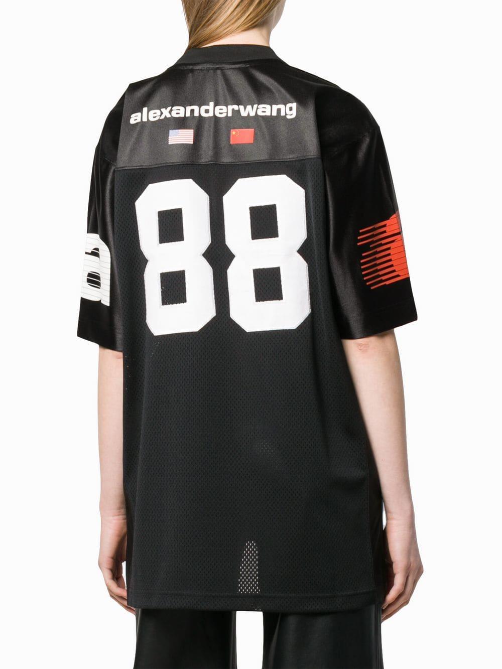Alexander Wang Black 88 Oversize T-shirt - Lyst