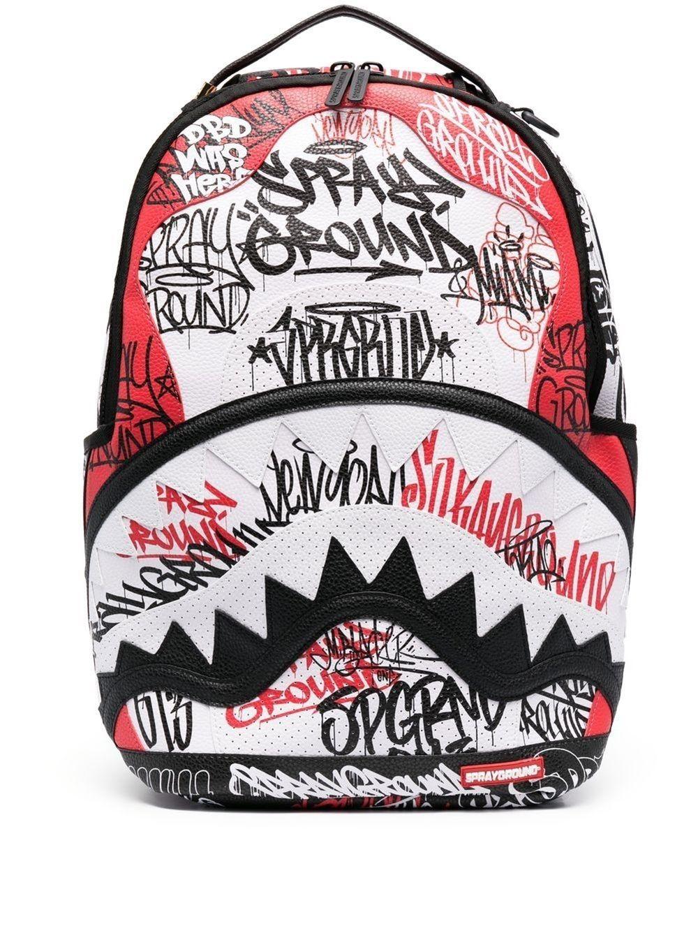 Sprayground Spraypaint Effect Backpack in White (Grey) for Men Lyst