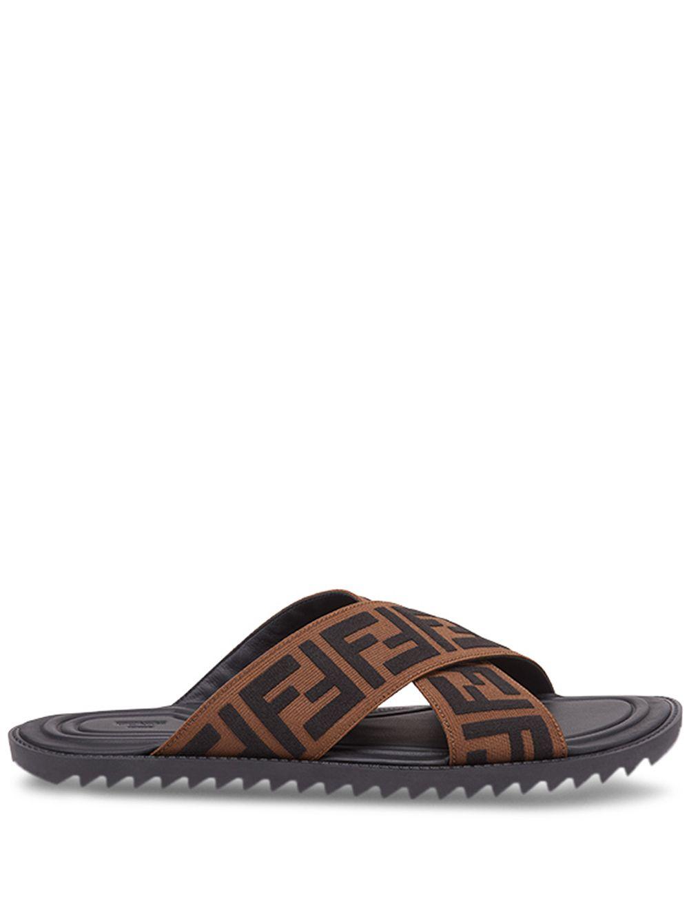 fendi double strap slides