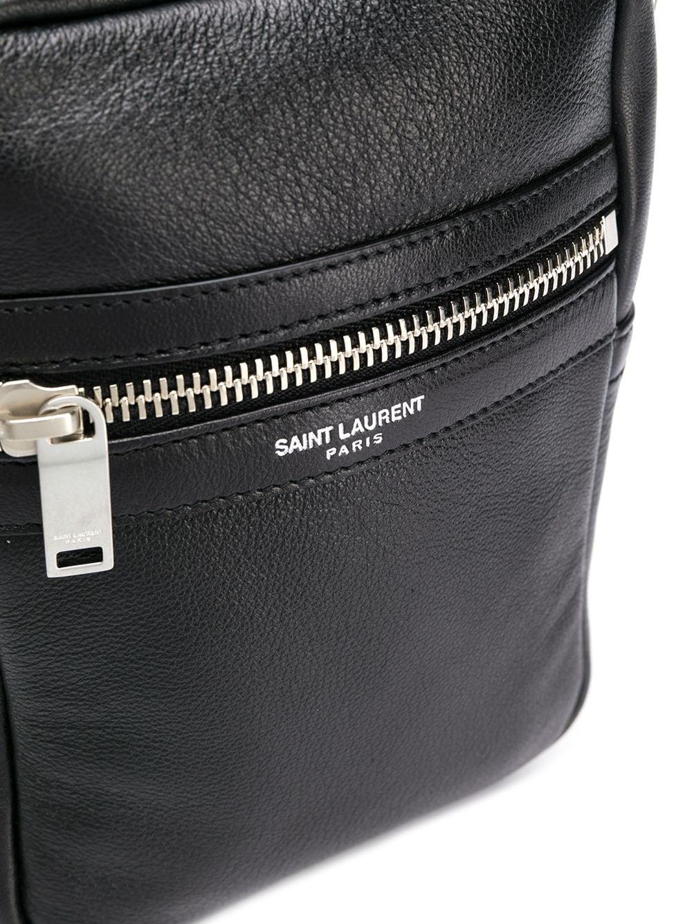 Saint Laurent Leather Sid Pouch Crossbody Bag in Black for Men 