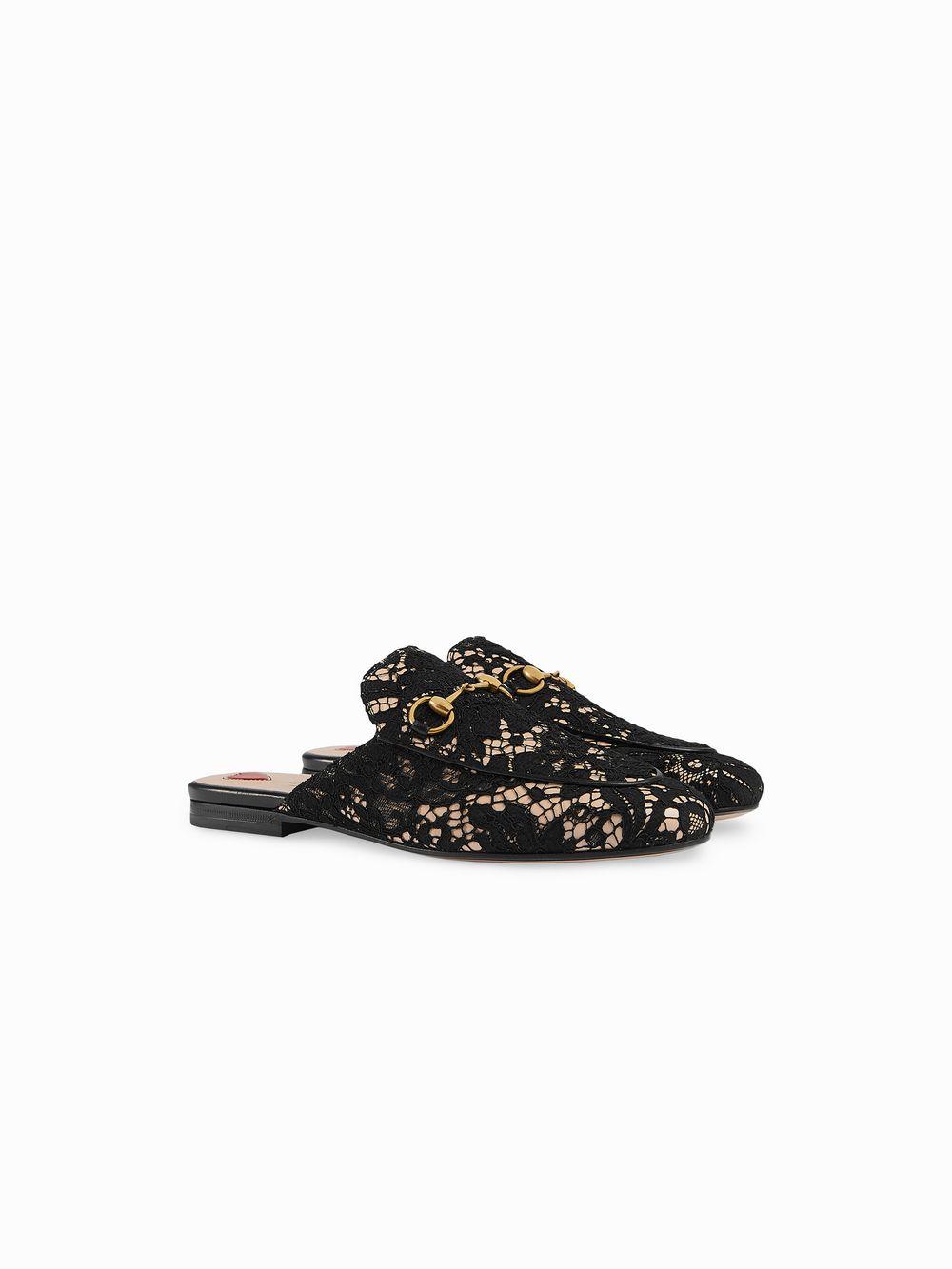 Gucci lace princetown Clearance