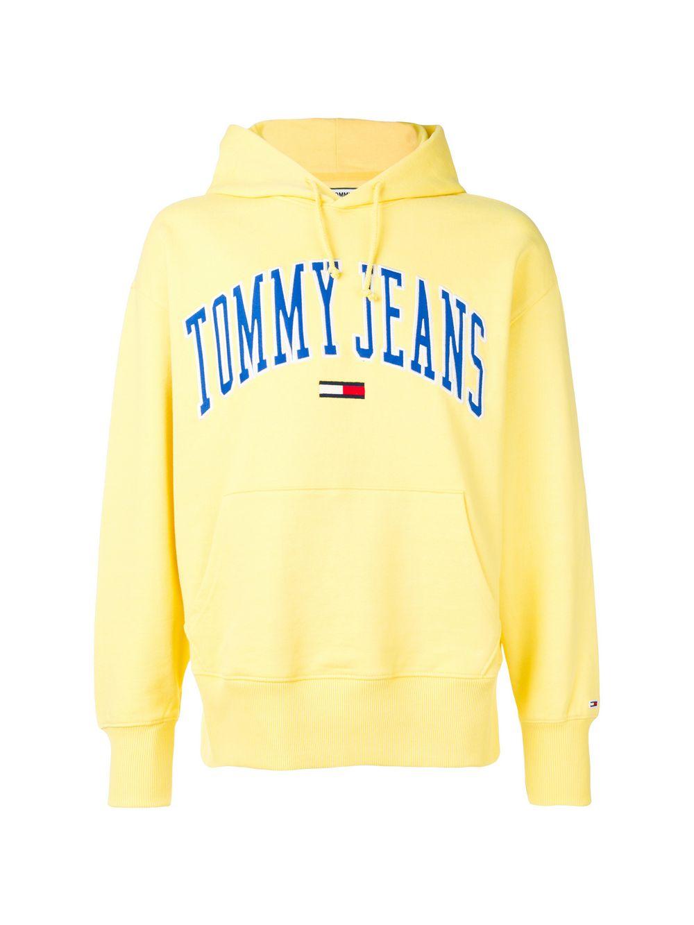 tommy jeans classics logo pullover hoodie