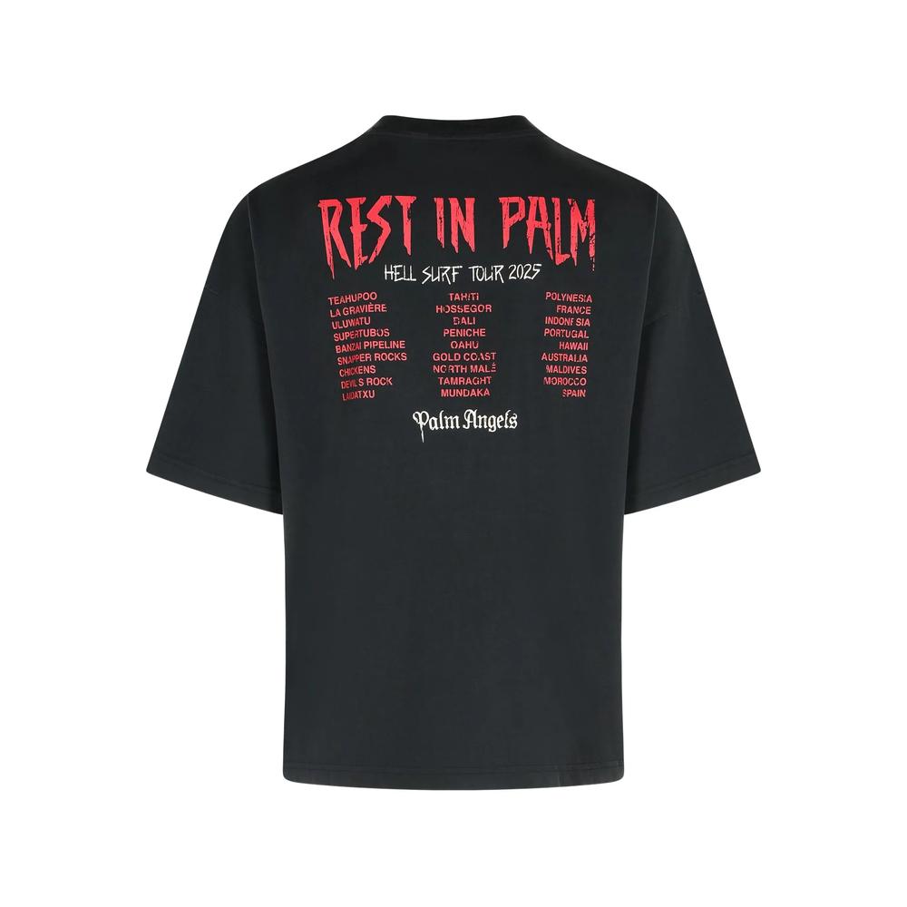Tシャツ Palm Angels sale Palm Angels Neck Logo T-Shirt | Saks Fifth Avenue
