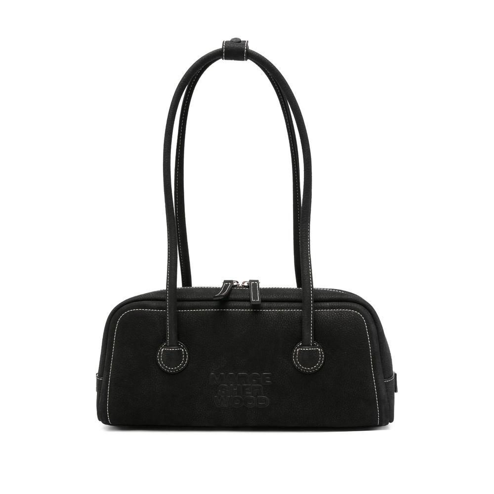 トートバッグ Marge Sherwood embossed-logo top-handle mini bag Marge Sherwood embossed-logo top-handle Tote Bag | Black