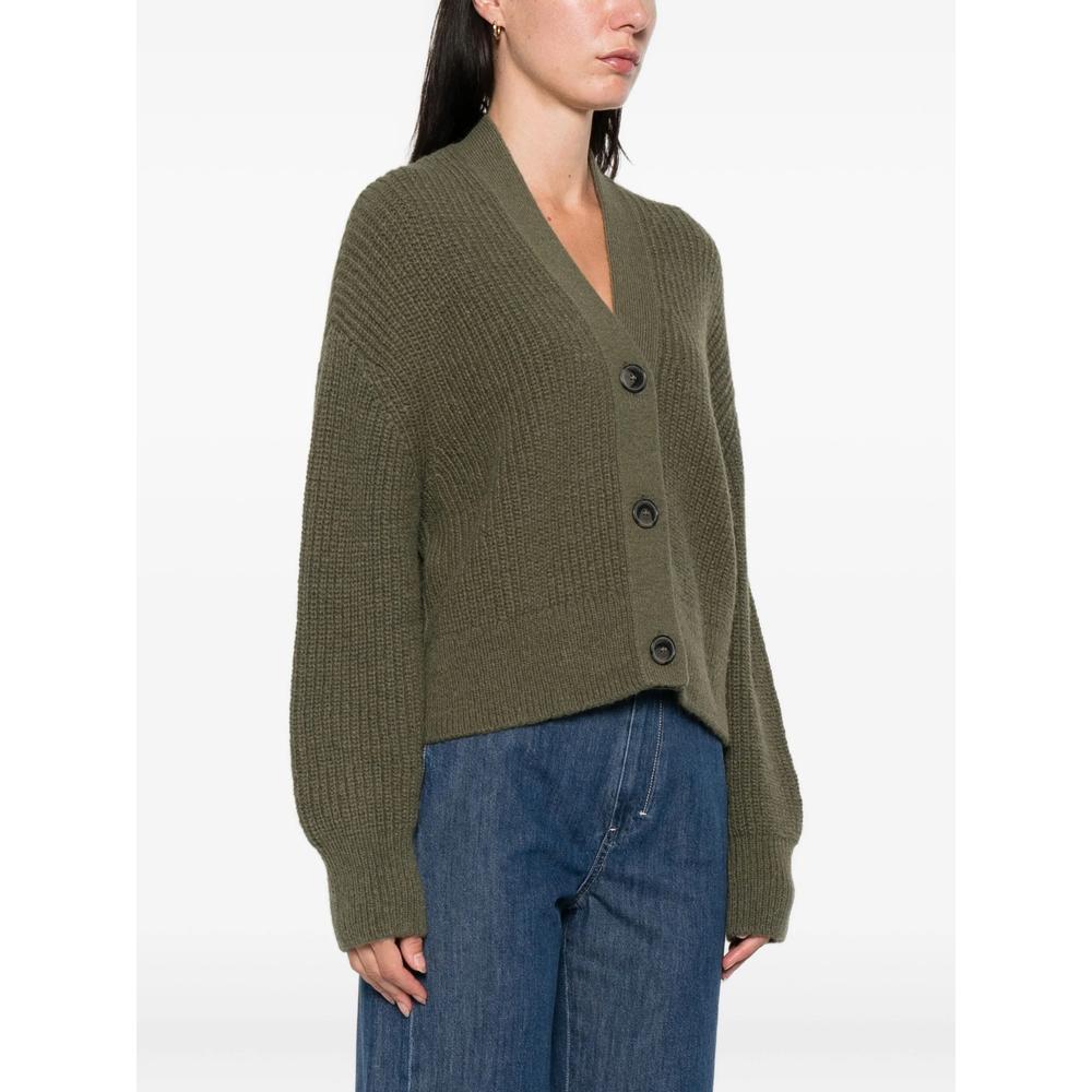 カーディガン CLANE - CLANE VNECK BACK LONG KNIT CARDIGAN AW23M605_XANA_TEXTURED_TIE_FRO