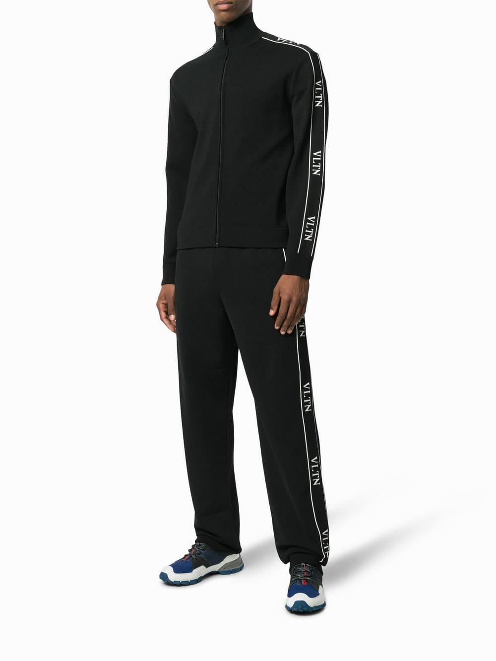 Valentino Synthetic Vltn Sweatjacket in Black for Men | Lyst