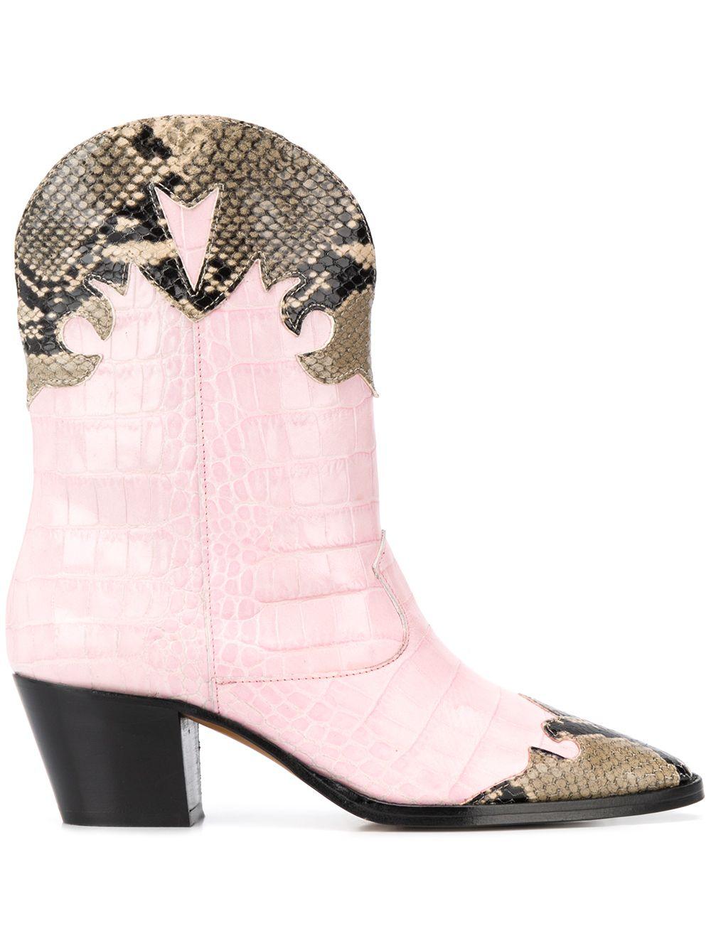 paris texas python ankle boots