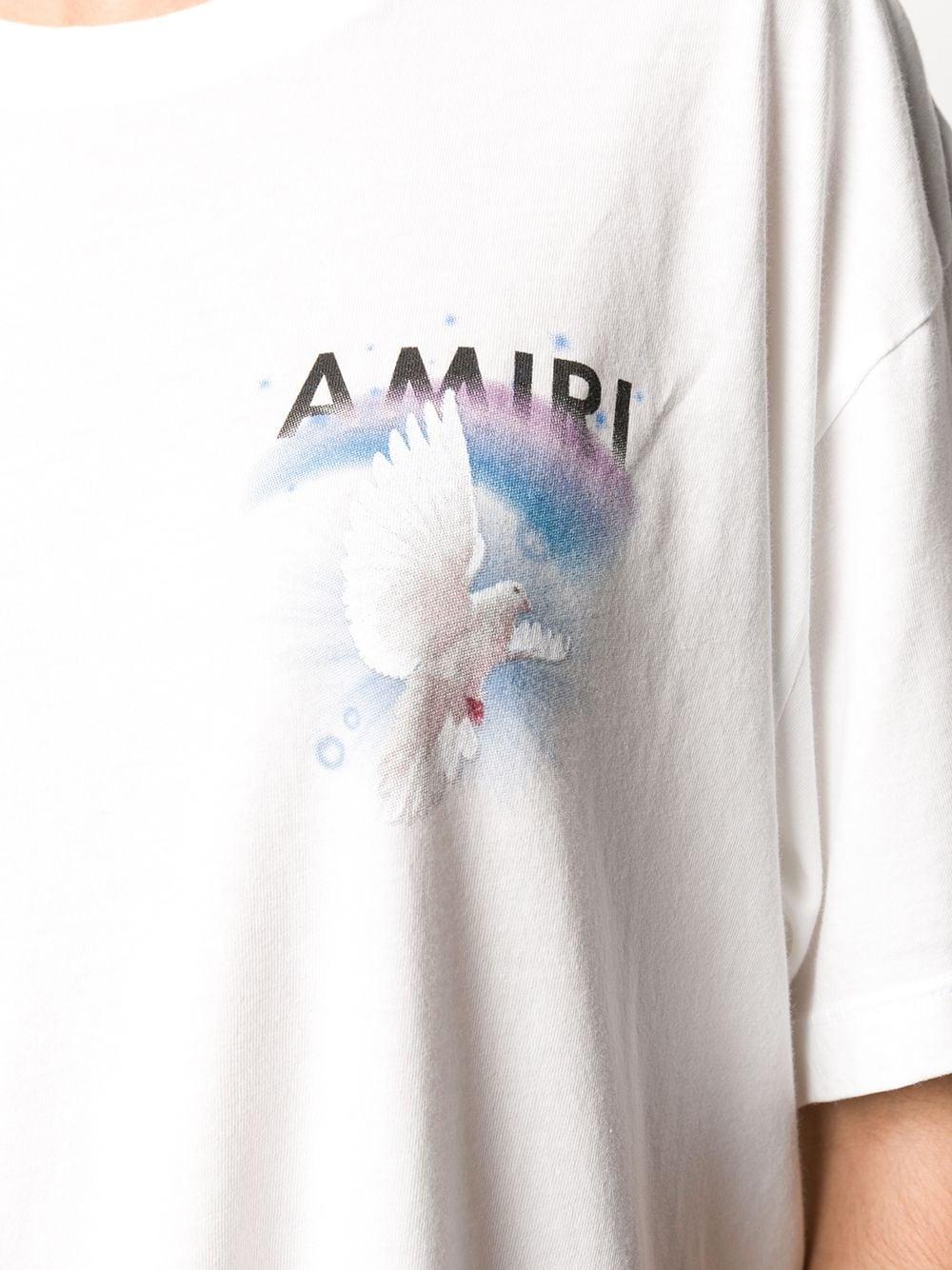 Amiri Rainbow Dove Oversized T-shirt in 