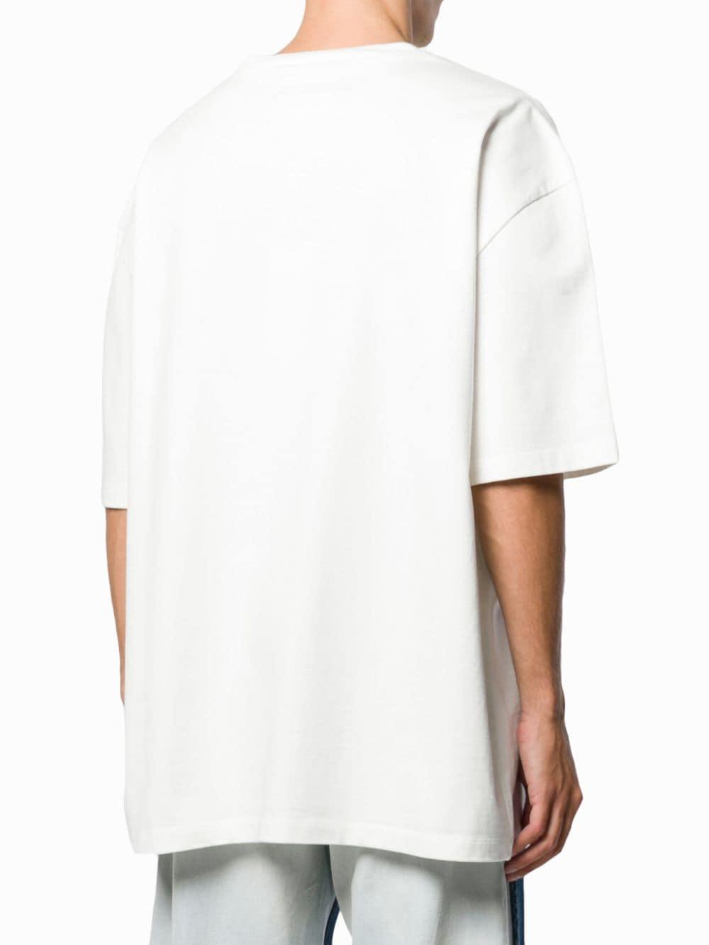 Maison Margiela Logo Print T-shirt in White for Men - Lyst