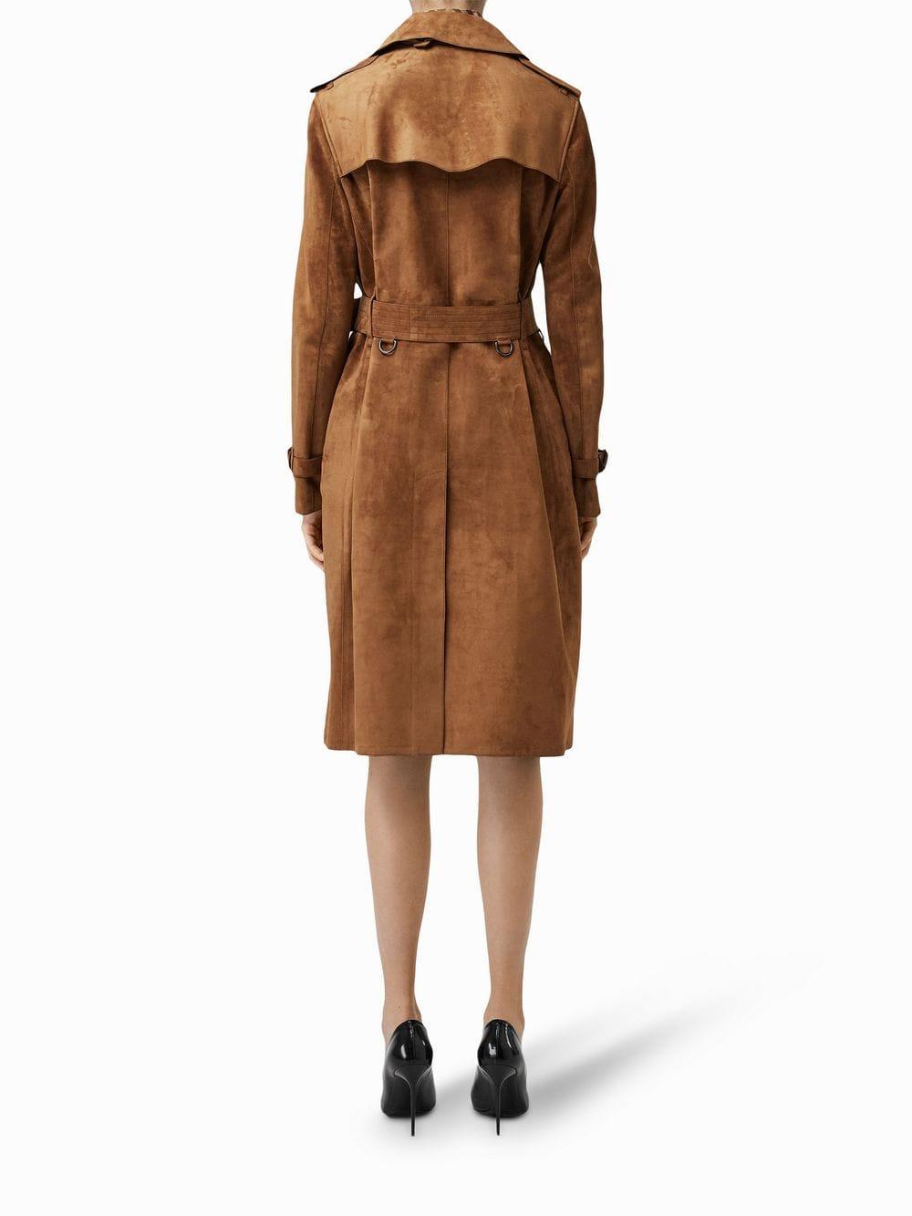 burberry suede trench coat