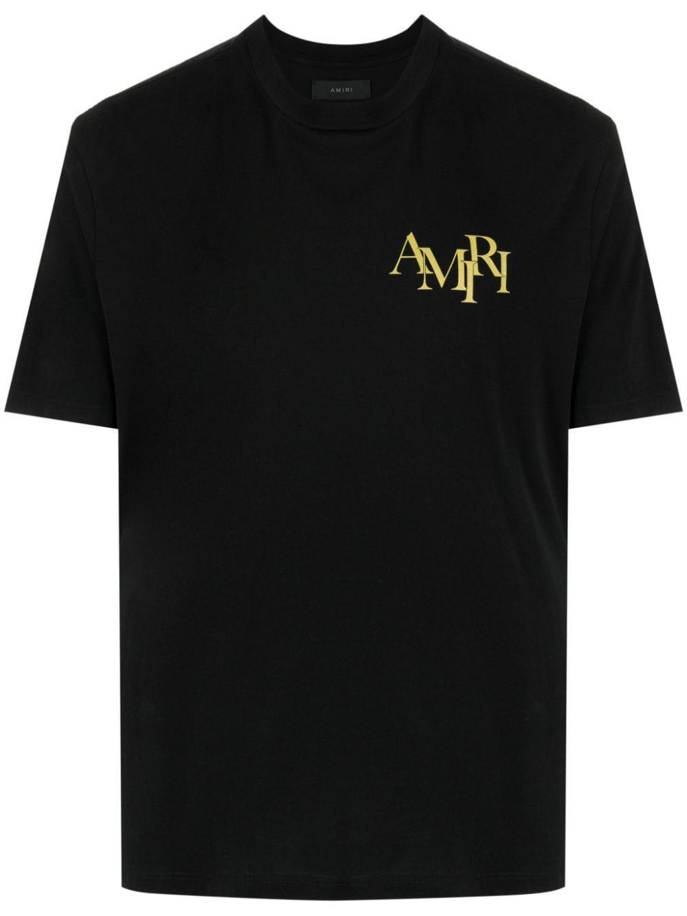 BAD HOP YZERR着用　AMIRI Tシャツ Amiri Crystal Champagne Cotton-jersey T-shirt in Black for Men