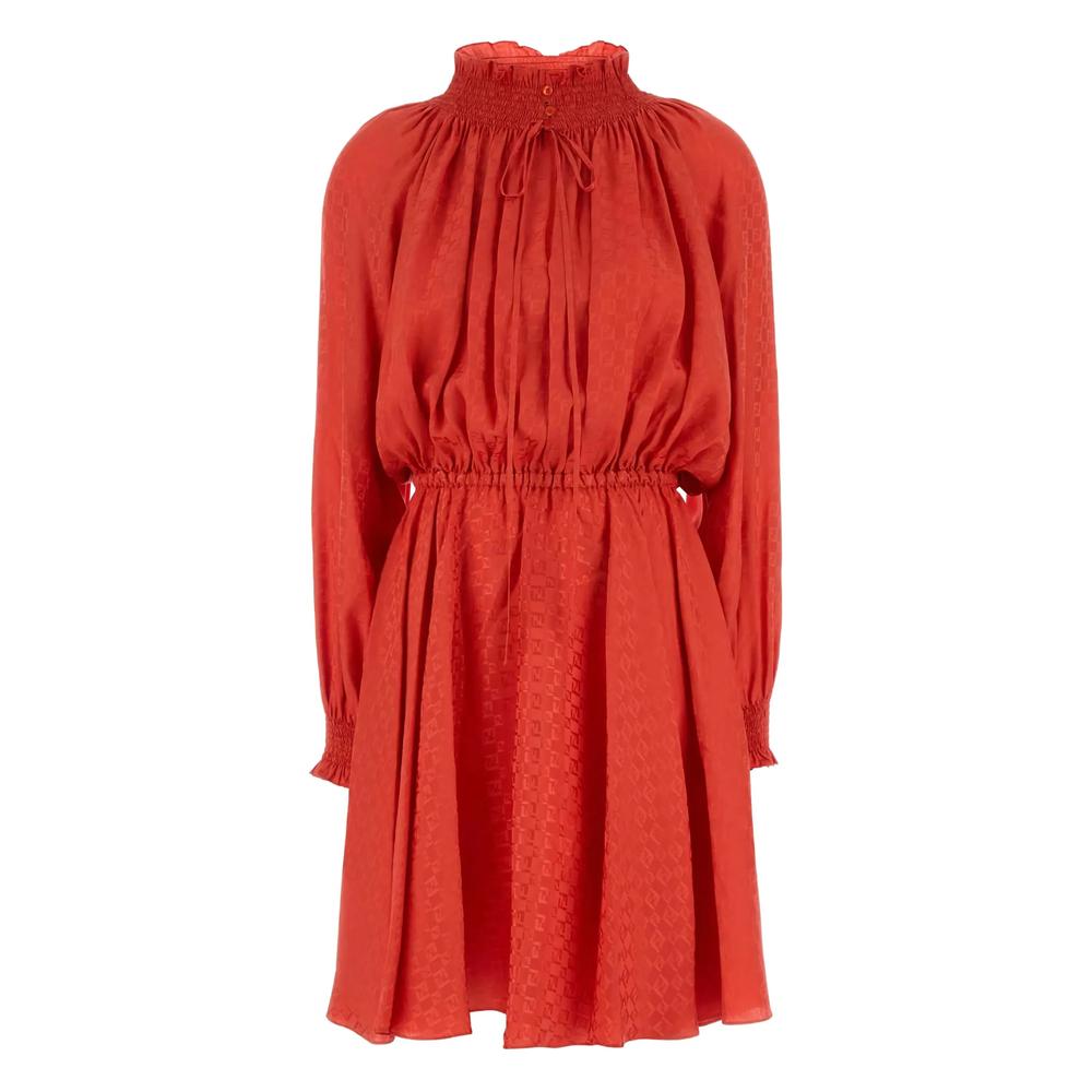 ワンピース FENDI SS23 MINI DRESS (FZDA98 ANZEF1K9Y) Fendi Dark Pink Viscose Blend Mini Dress (FENDI/ワンピース