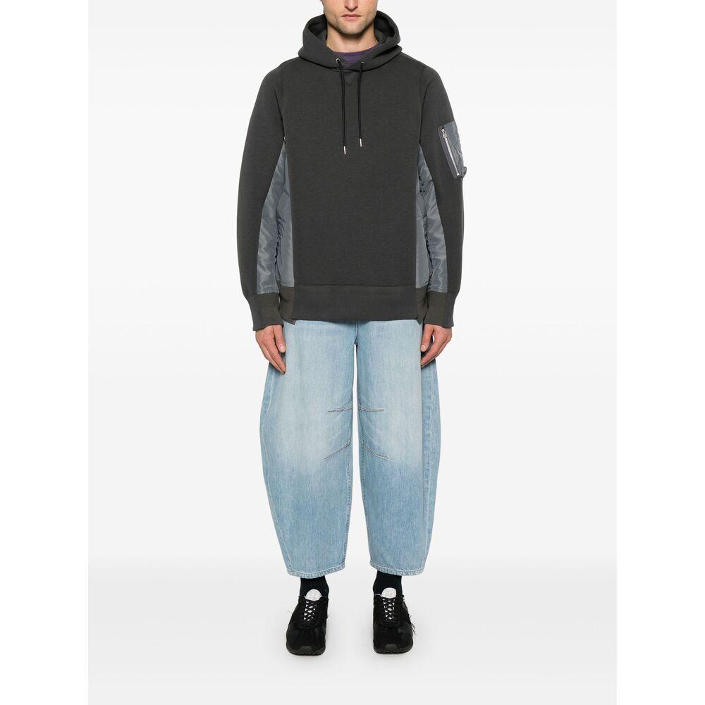 sacai CONTRAST PANEL SWEAT SHIRT 2 スウェット Sacai Sweatshirts in Gray for Men | Lyst