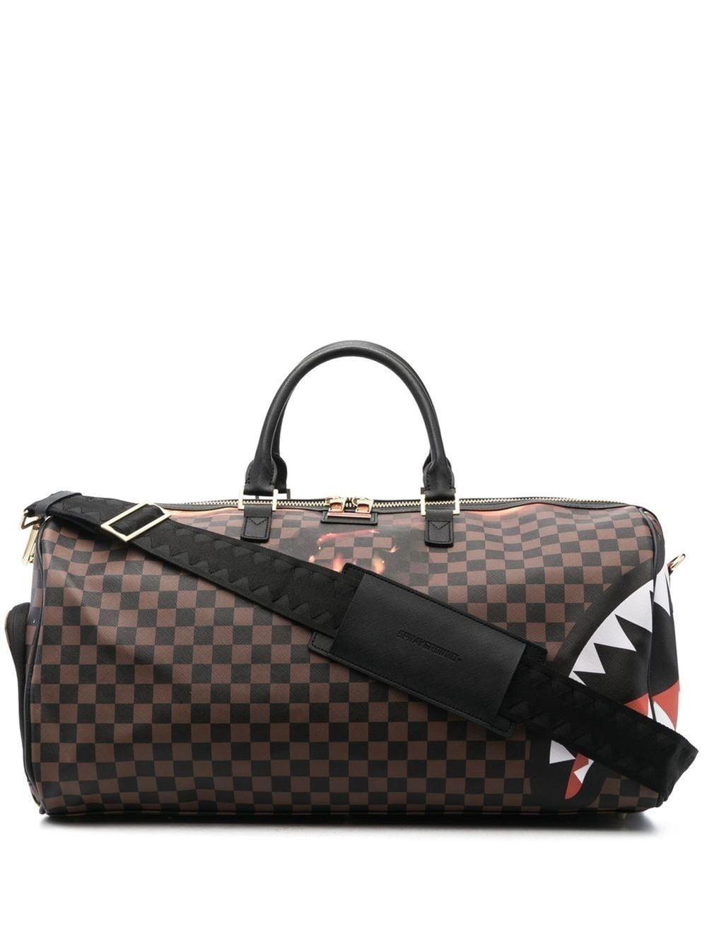 Sprayground Burnt Sharks In Paris Duffle Bag in Black for Men Lyst