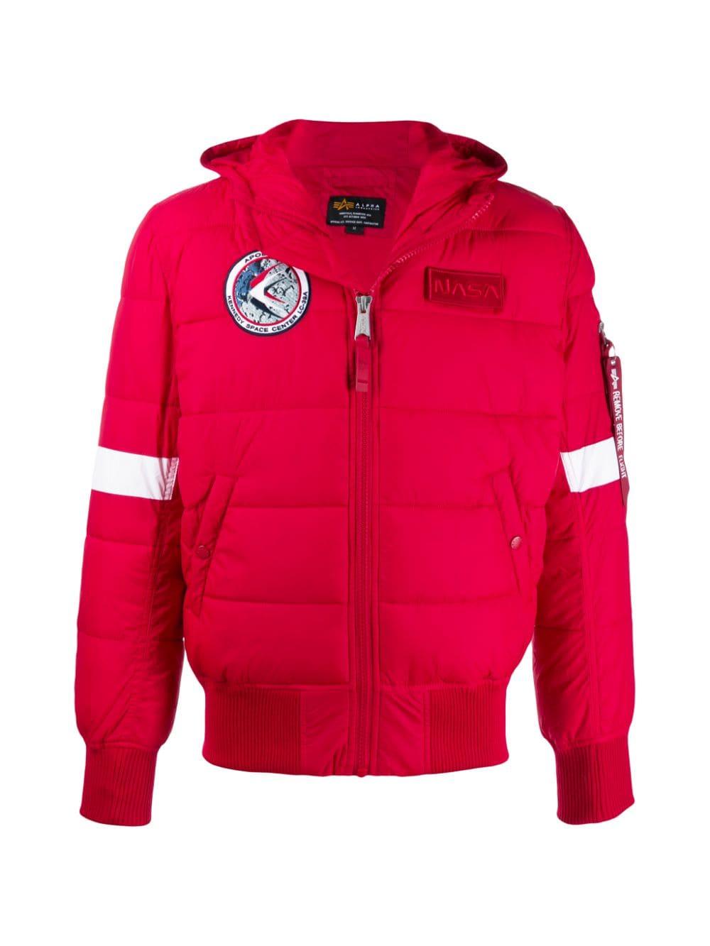 nasa jacket red