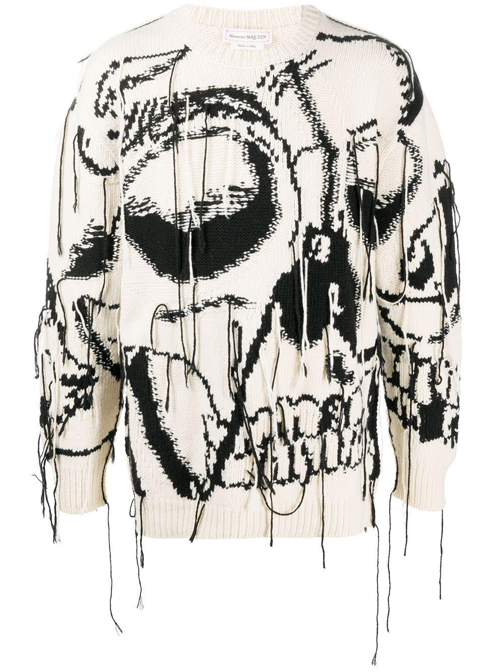 Alexander McQueen Wool Exploded Skull 