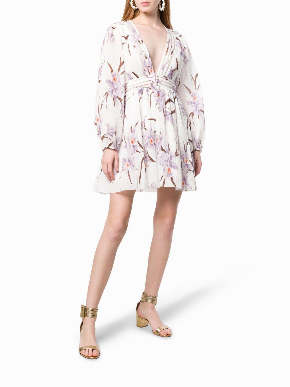 zimmermann corsage plisse mini dress