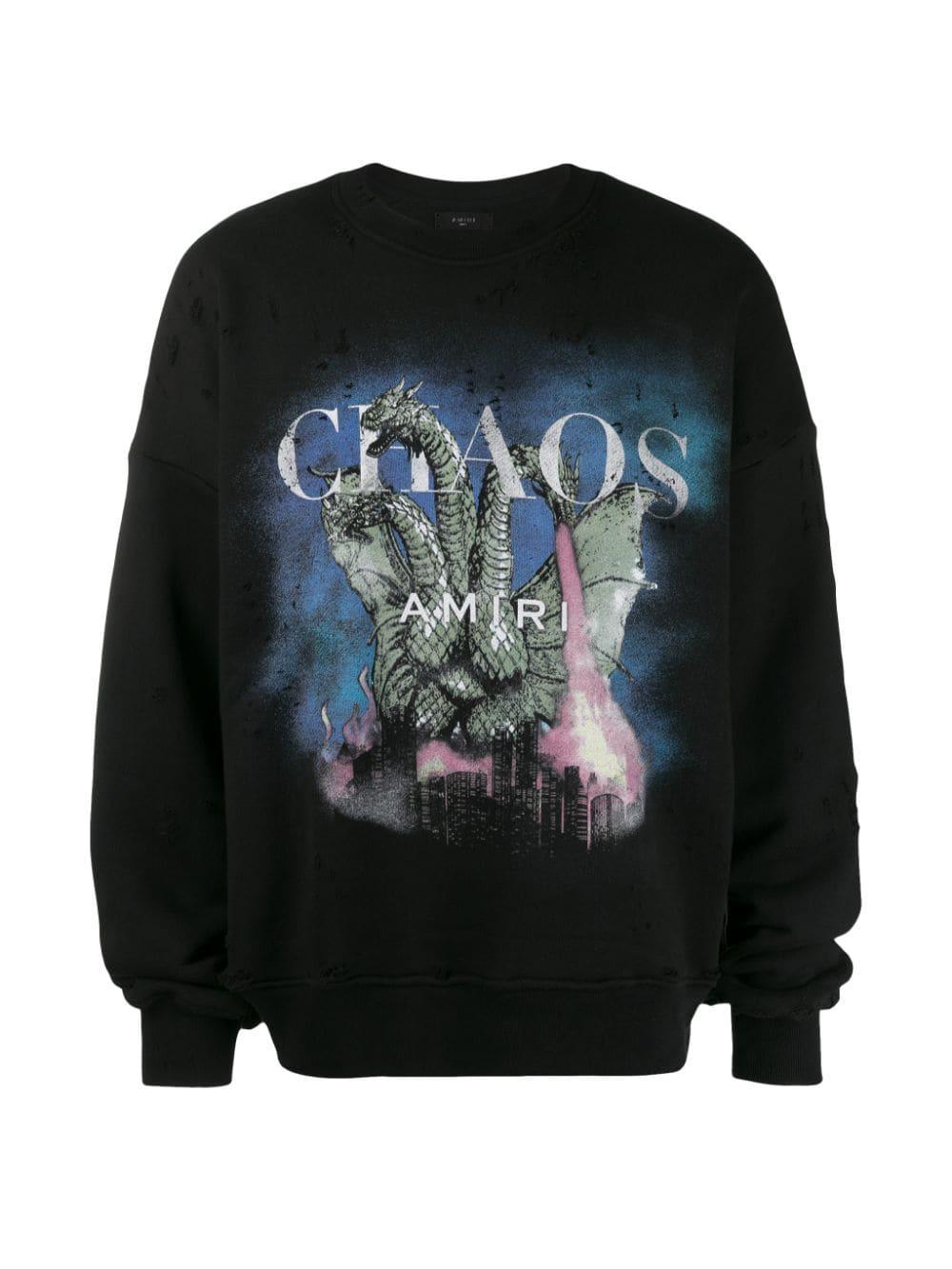Amiri Chaos Sweatshirt in Black for Men | Lyst Amiri Chaos Sweatshirt in Black for Men | Lyst