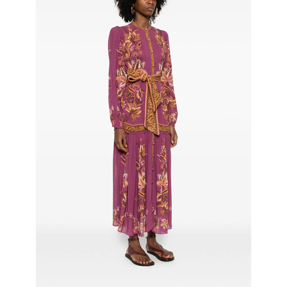 burgundy fall wedding guest dresses Grape Garden Midi Dress – Mercantile Portland main image 0