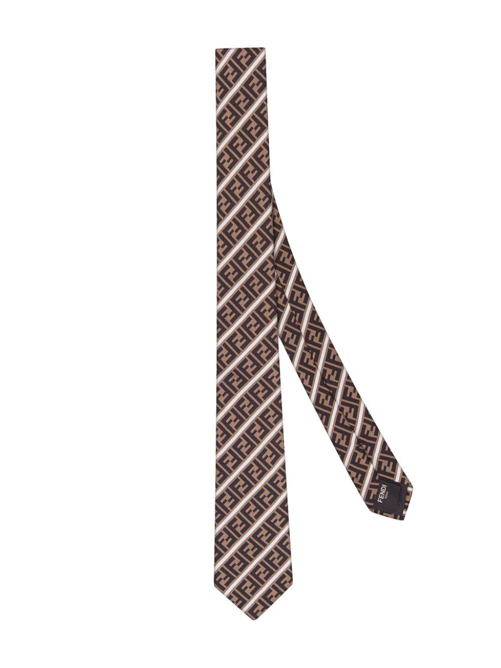 fendi monogram tie