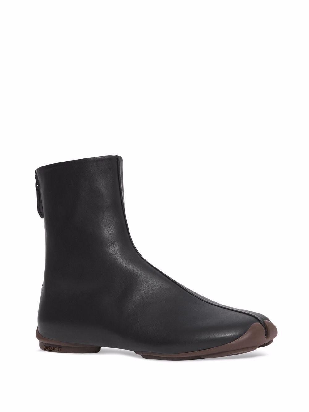 Burberry Phoenix Leather Sock Boots in Black for Men - Save 9% - Lyst