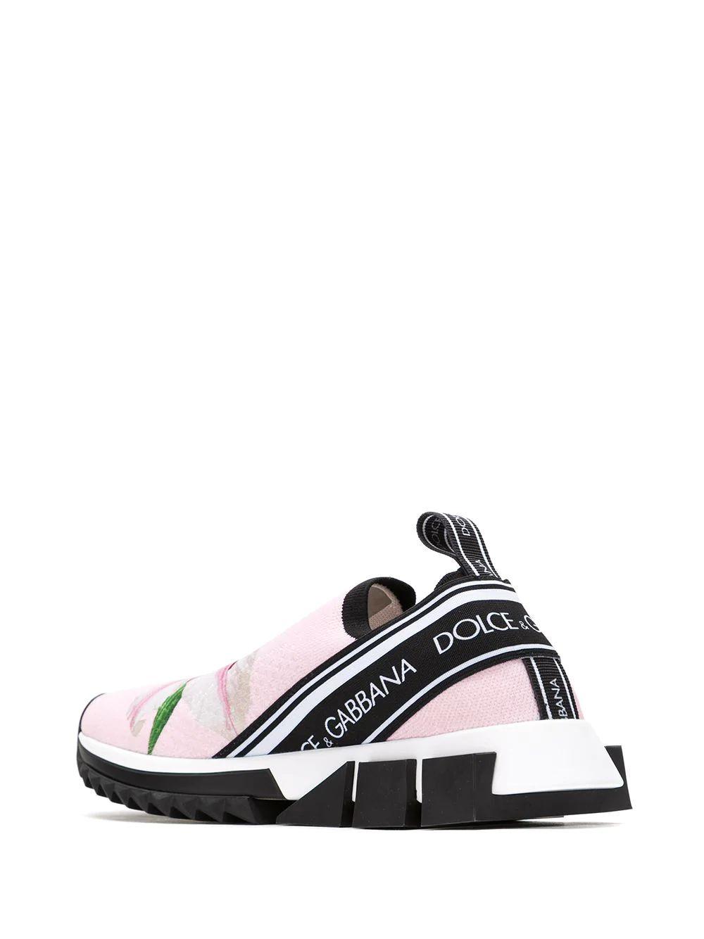 dolce and gabbana flower sneakers