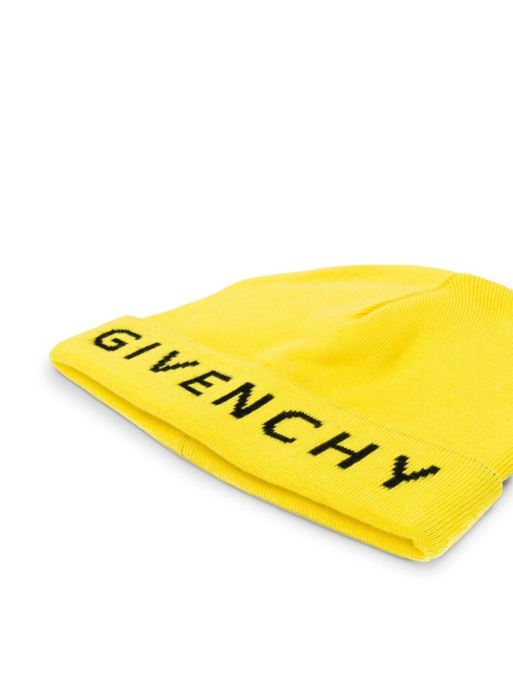 Givenchy Logo Beanie Hat in Yellow for Men Save 33 Lyst