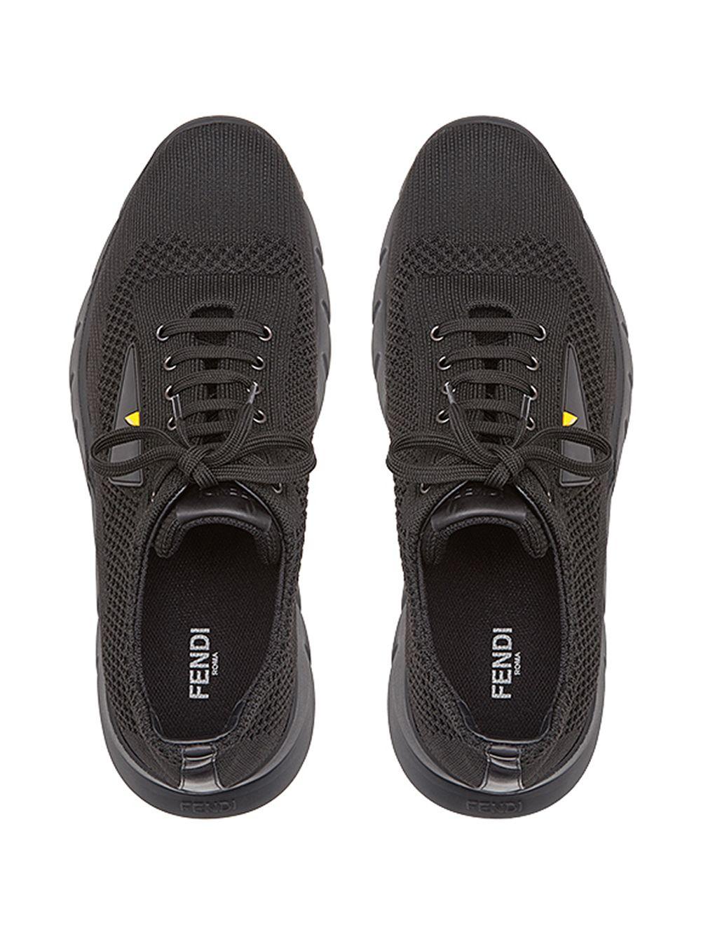 fendi monster knitted trainers