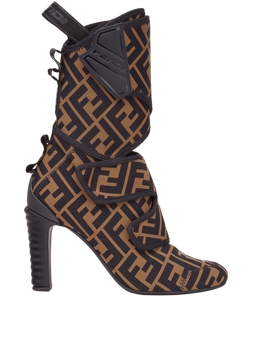 fendi boots brown