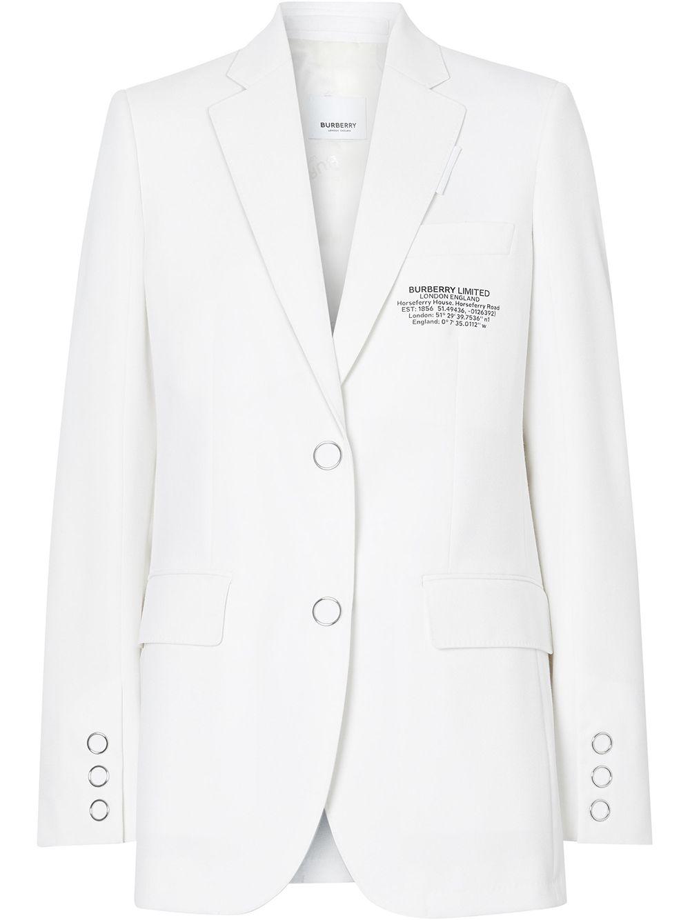 burberry print blazer