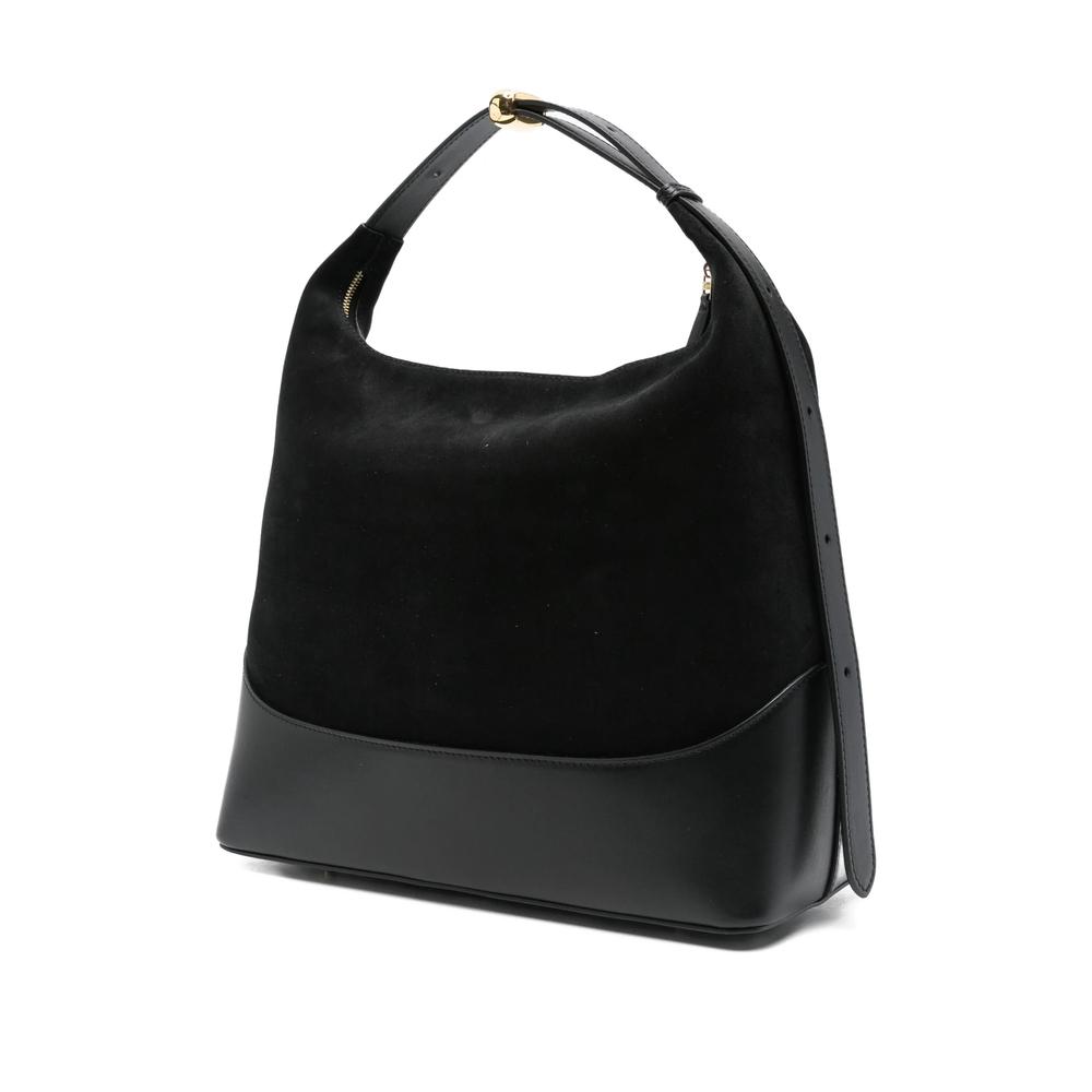 elleme ショルダーバッグ Black Trousse Pebbled Leather Black - Designer Leather Handbag