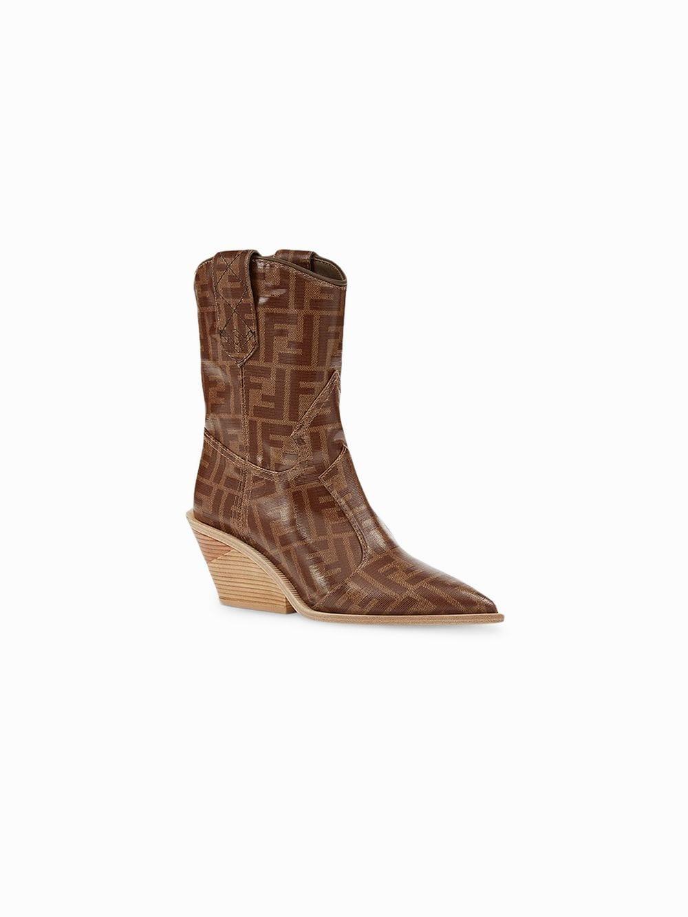 fendi pointed toe cowboy booties