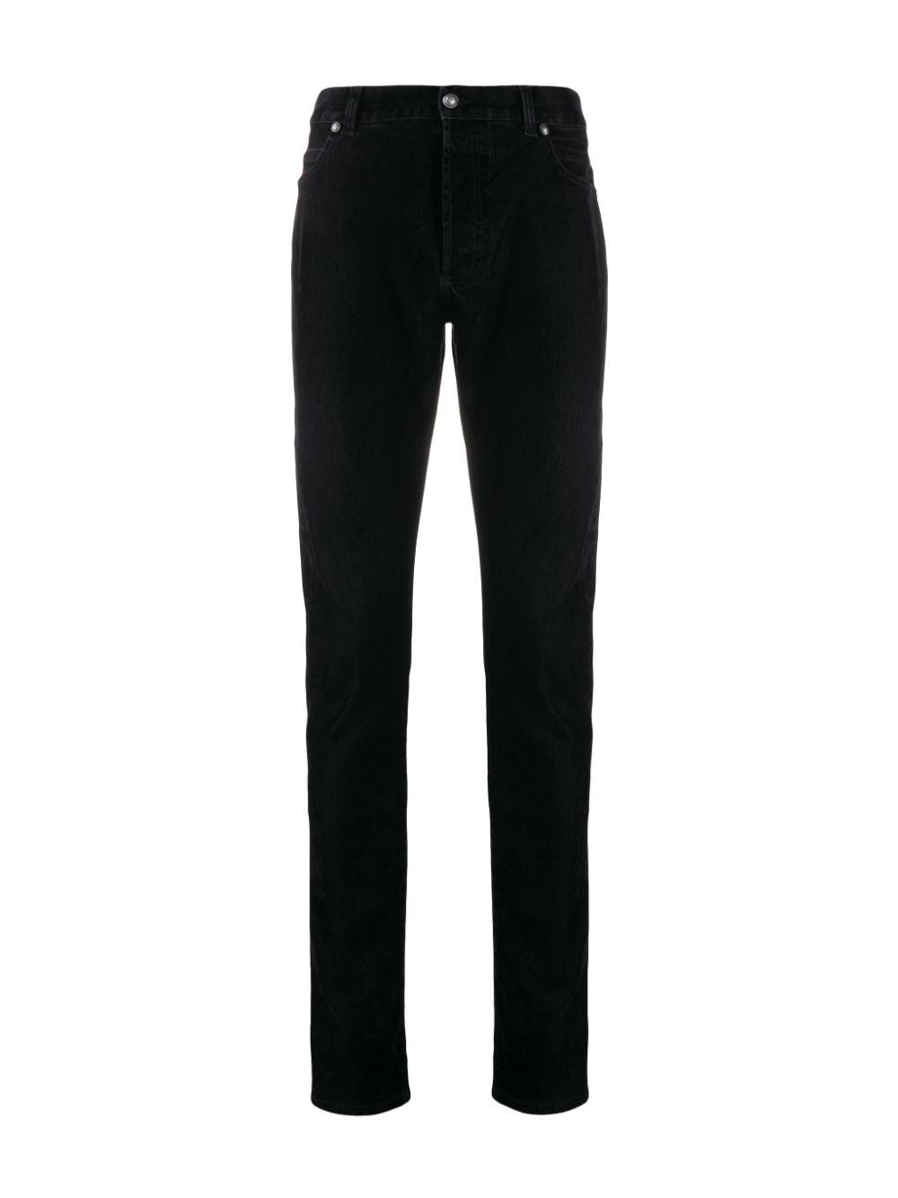 Balmain Denim Slim Fit Jeans in Black for Men - Lyst