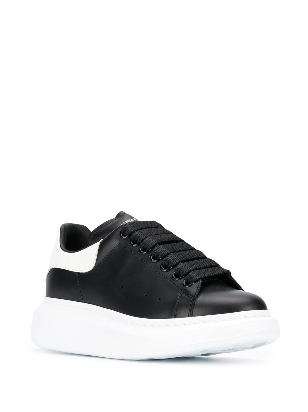 alexander mcqueen mens show leather platform trainers
