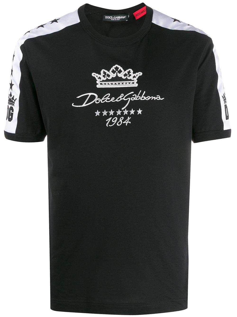 Dolce & Gabbana Cotton Dg Since 1984 Print T-shirt in Black for Men | Lyst