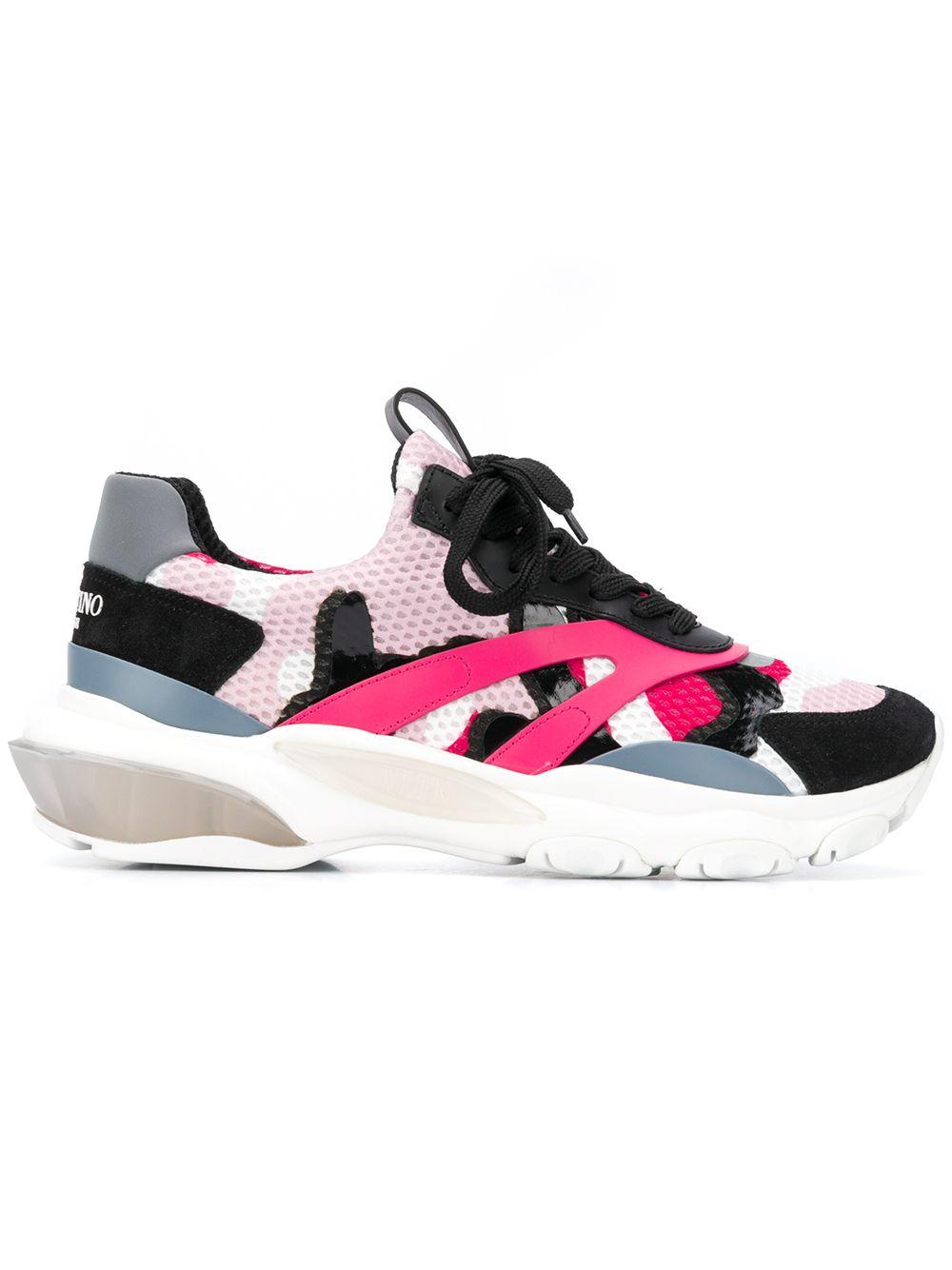 valentino pink camo sneakers