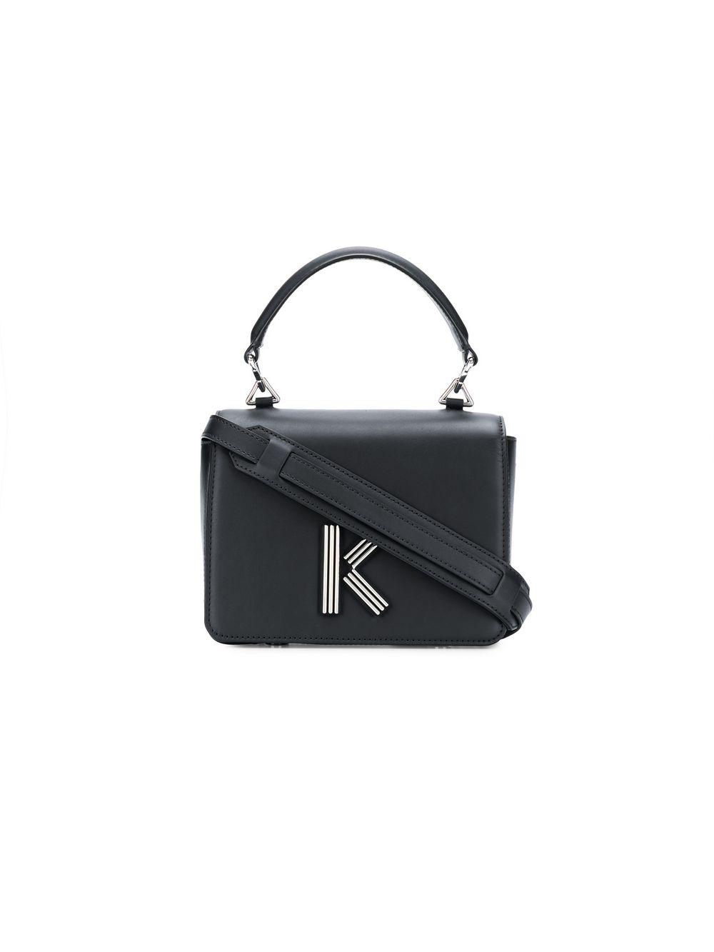 KENZO Leather Kbag Crossbody Bag in Black Lyst