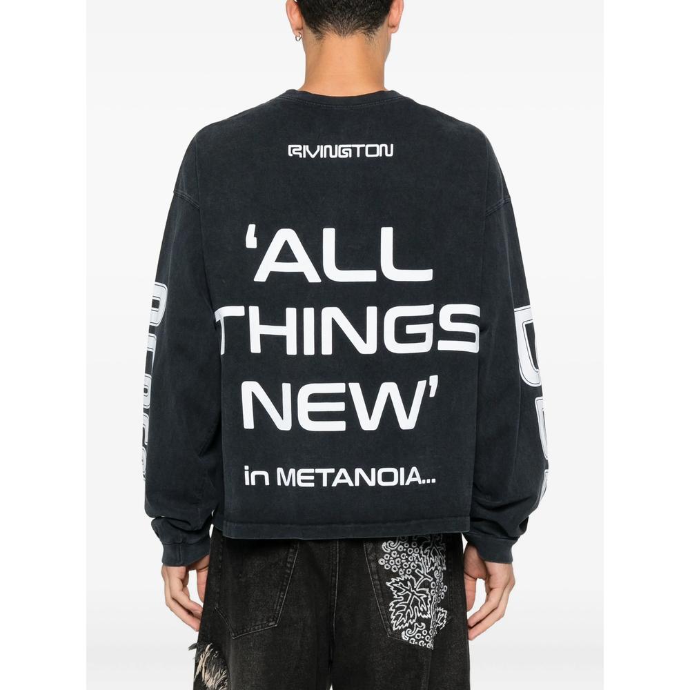 RIVINGTON roi Rebis Long Sleeve Graphic T-Shirt in Black for Men