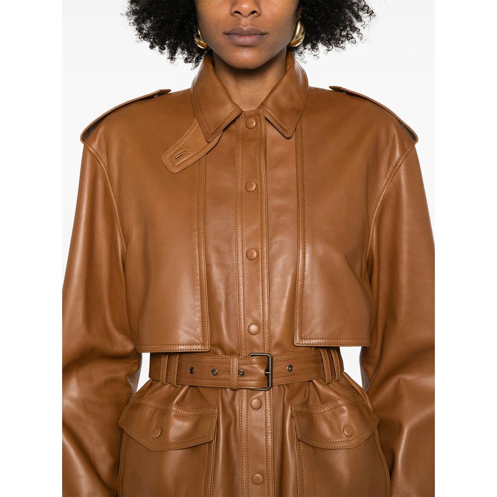Saint Laurent Saharienne Jacket in Brown Lyst UK