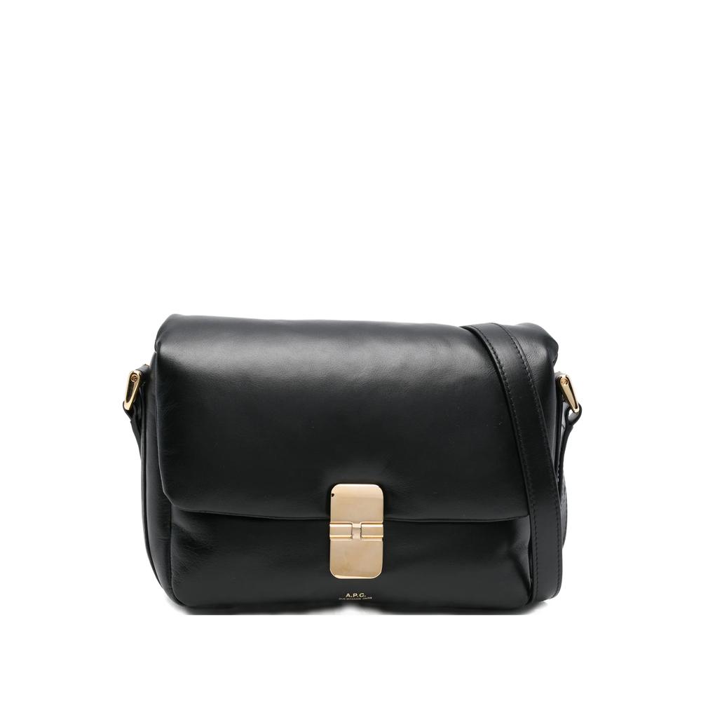ショルダーバッグ・ポシェット A.P.C. Black leather Grace crossbody bag Grace Small bag - Leather embossed in crocodile motif