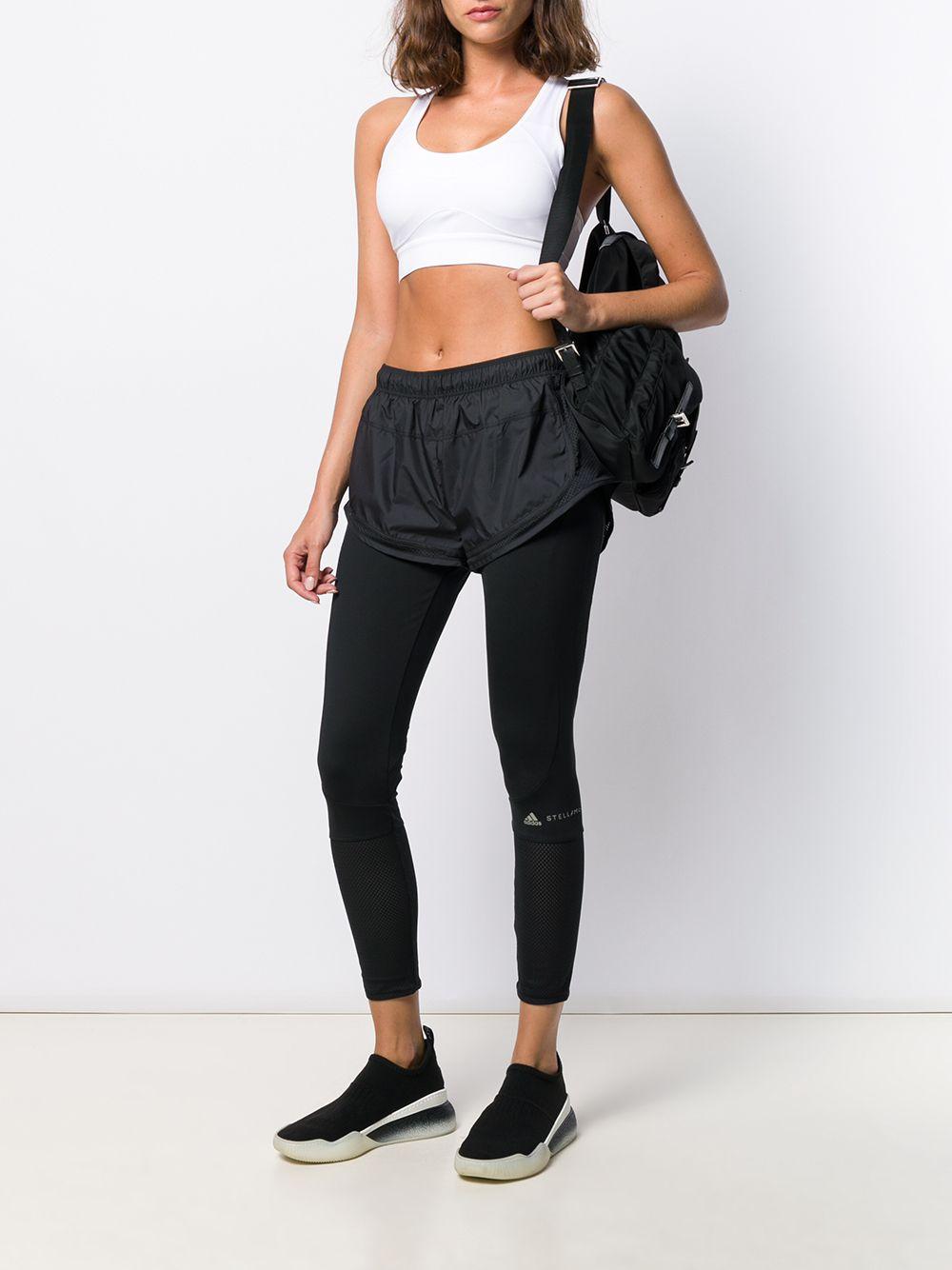 adidas By Stella McCartney Synthetic Performance Essentials Shorts Over  leggings in Black | Lyst